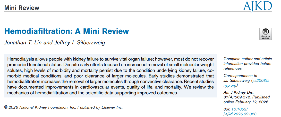 Mini revisión: Hemodiafiltración