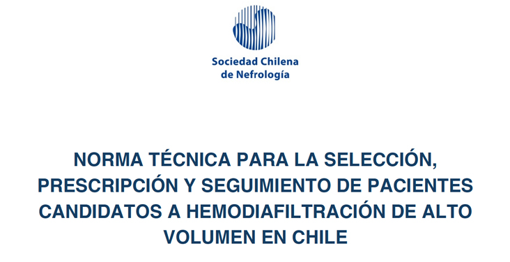 Comité de Hemodiálisis elabora Norma Técnica para la Implementación de Hemodiafiltración de Alto Volumen 